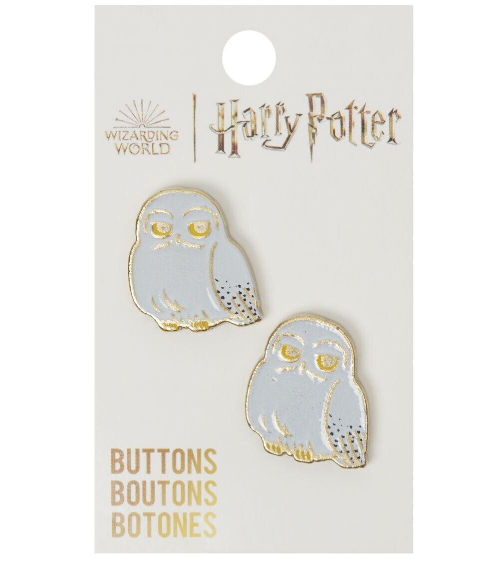 Buttons |   7/8″ Harry Potter Owl Shank Buttons 2pk Buttons Buttons