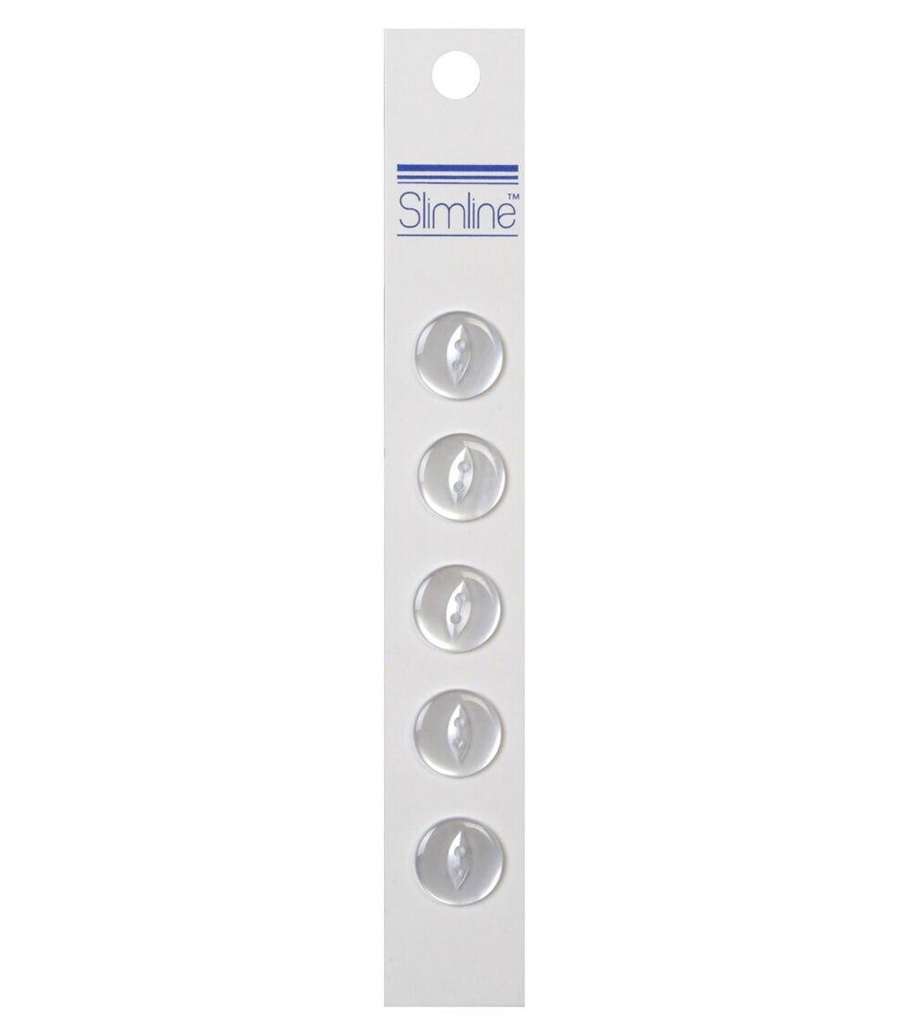 Buttons |   9/16″ Slimline Clear 2 Hole Buttons 5pk Buttons Buttons