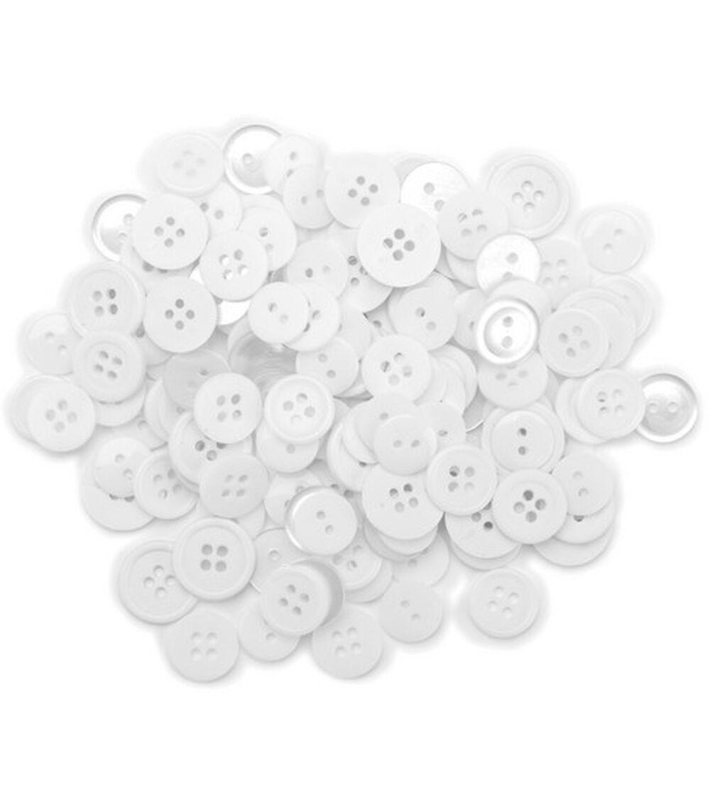 Buttons |   Favorite Findings 130ct Assorted Buttons White Buttons Buttons