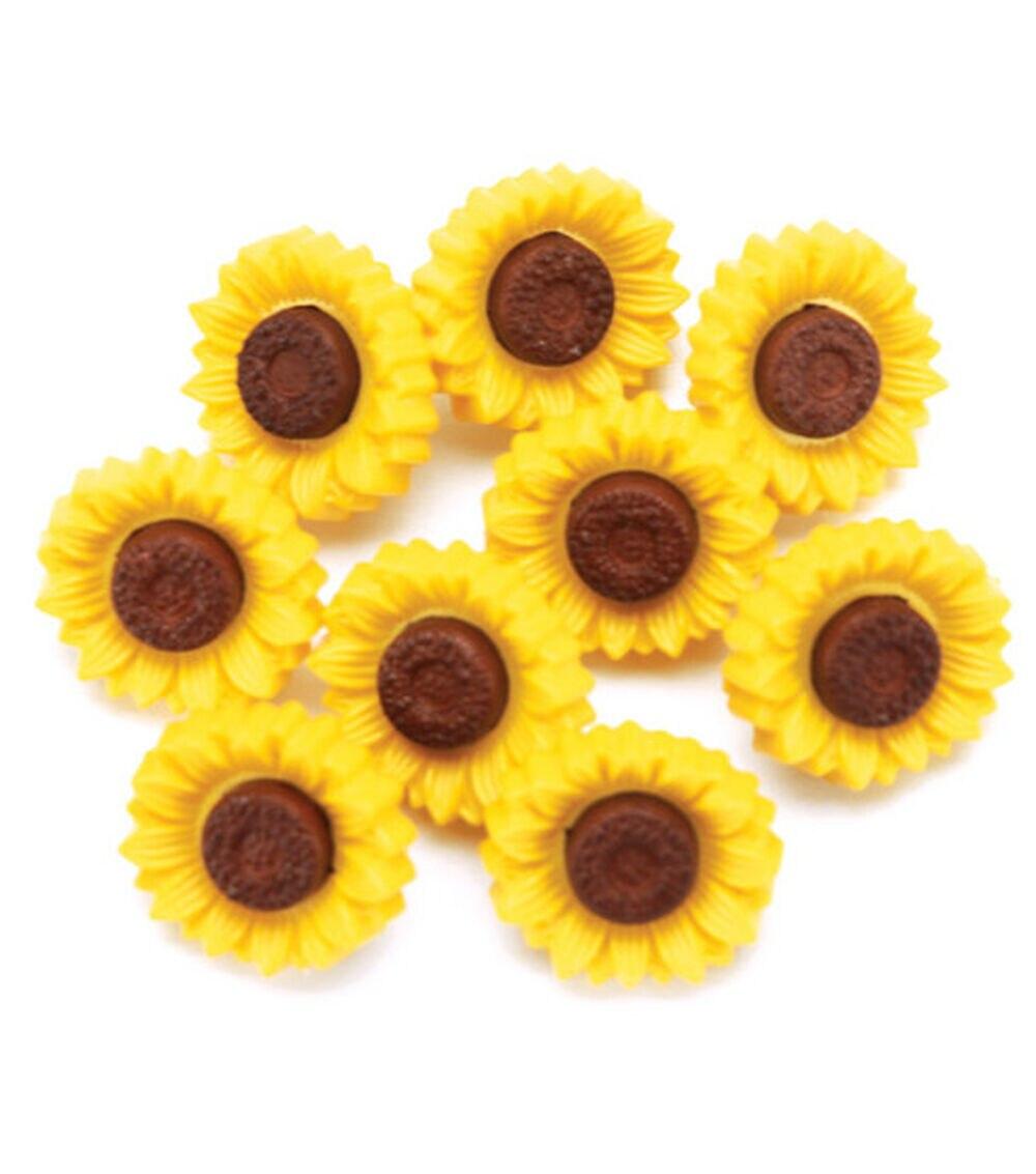 Buttons |   Favorite Findings 9pk Sunny Flowers Shank Buttons Buttons Buttons