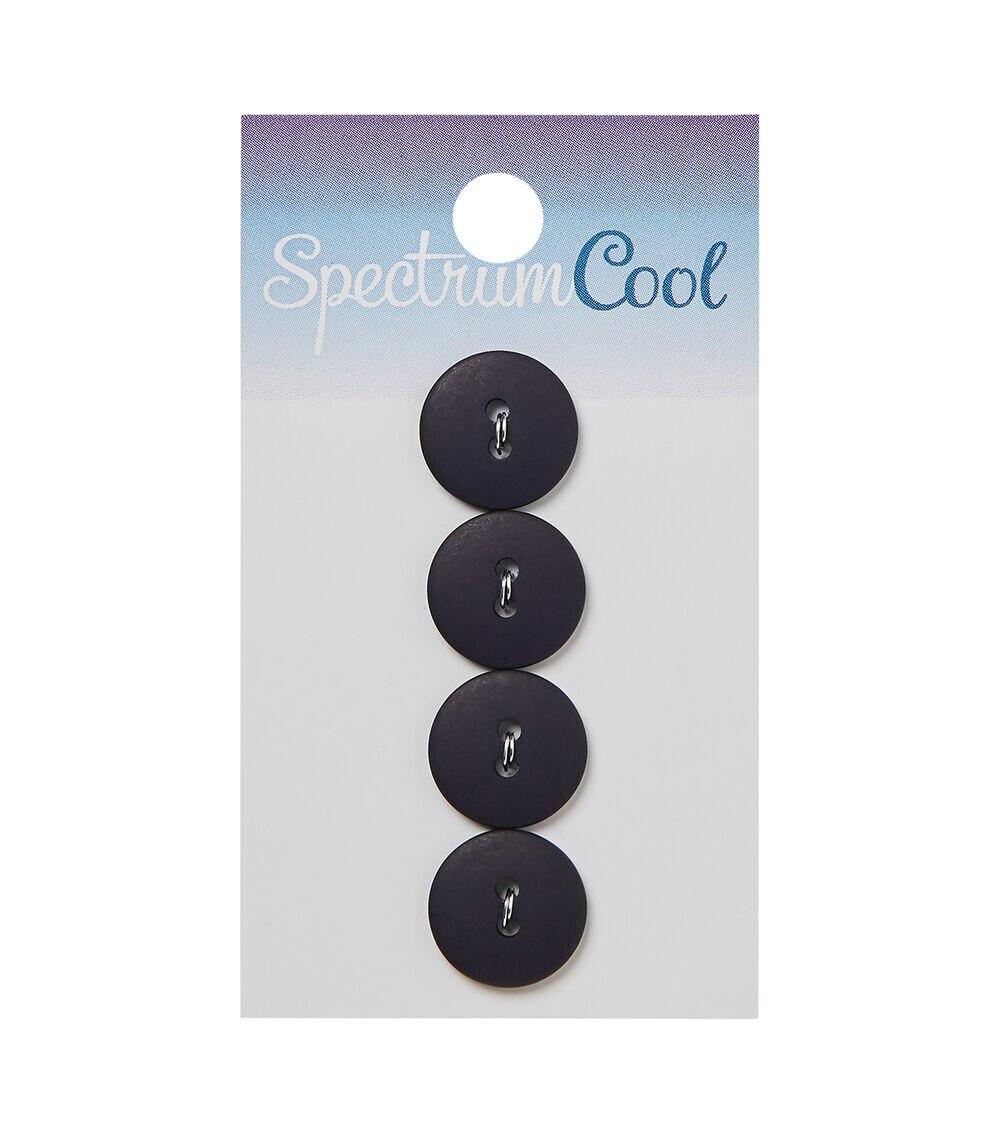 Buttons |   Spectrum Cool 5/8″ Navy Blue 2 Hole Buttons 4pk Buttons Buttons