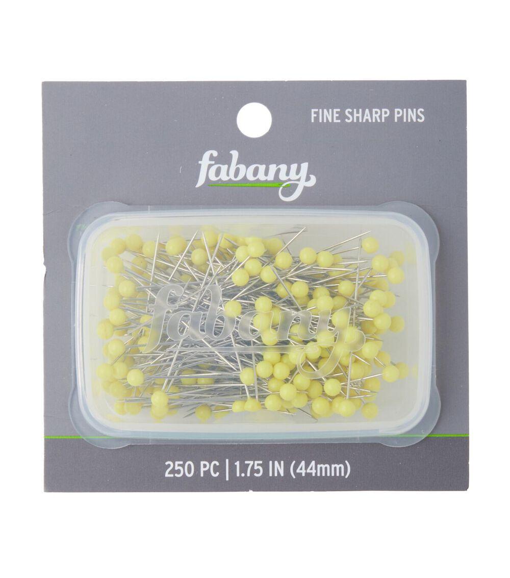 Quilting Supplies |   1 3/4″ Yellow Fine Sharp Quilting Pins 250ct Quilting Supplies Quilting Supplies