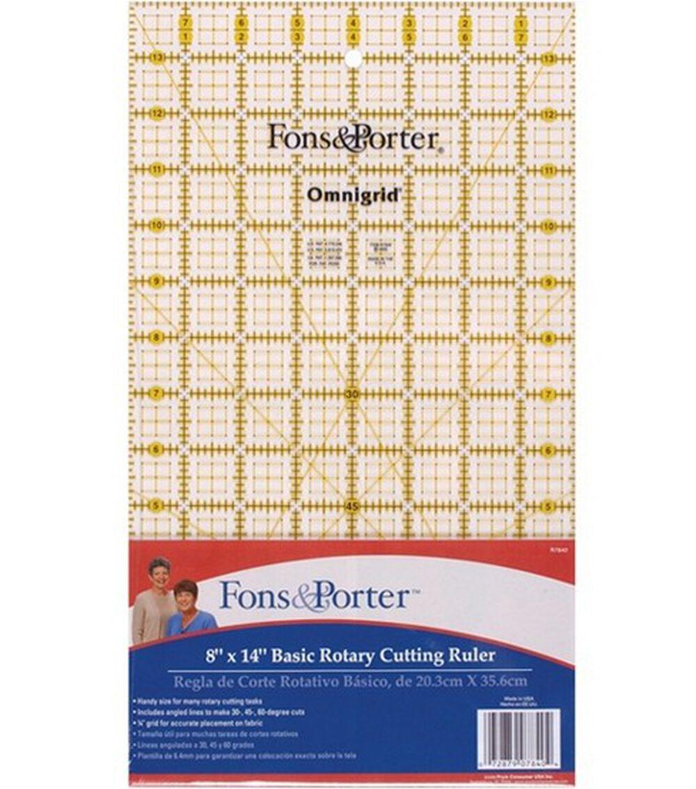 Quilting Supplies |   8″ x 14″ Rotary Cutting Ruler Quilting Supplies Quilting Supplies