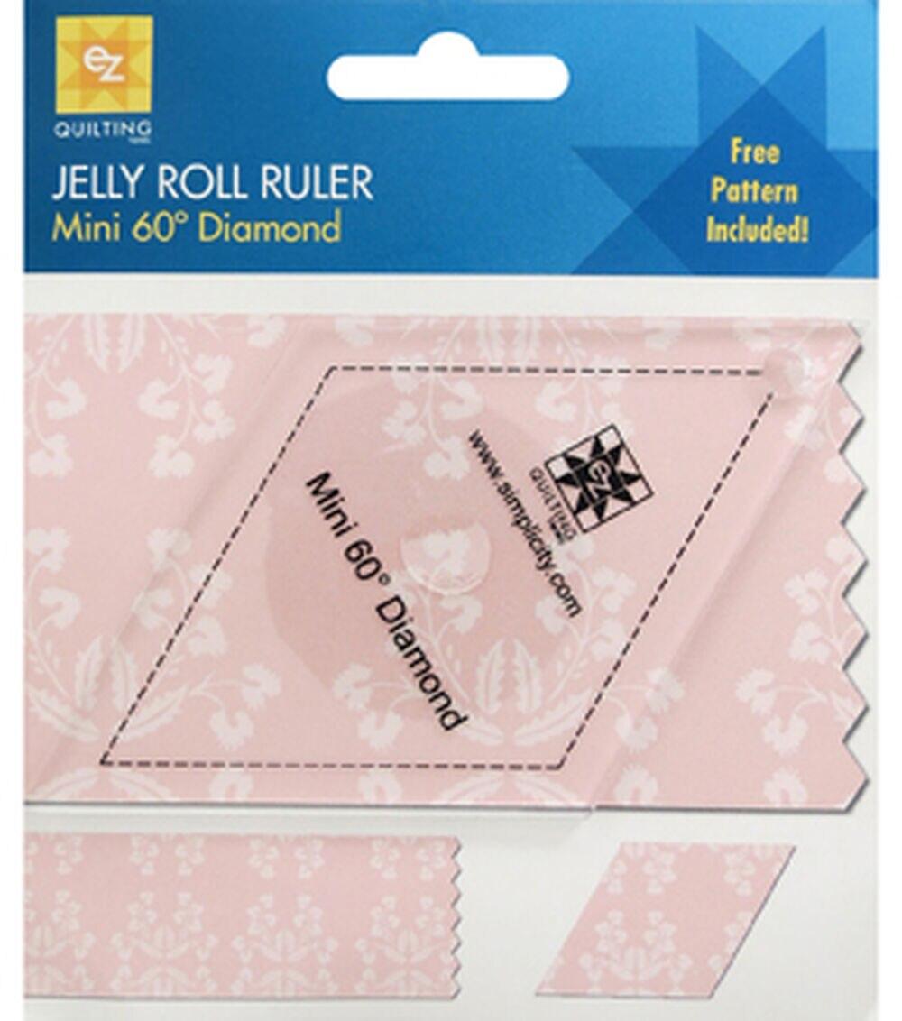 Quilting Supplies |   Ez Quilting Mini 60° Diamond Jelly Roll Ruler Quilting Supplies Quilting Supplies