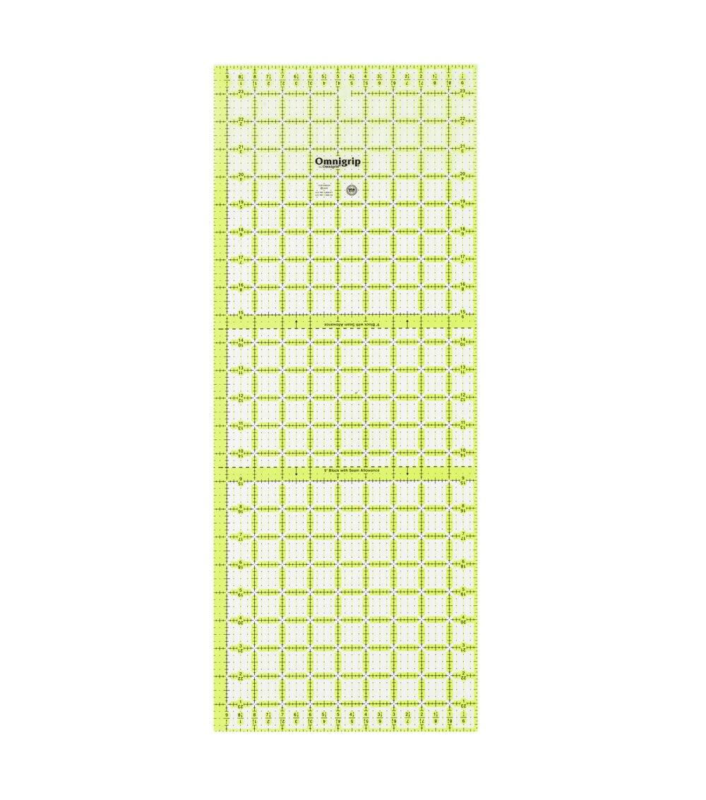 Quilting Supplies |   Neon Rectangle Ruler, 9-1/2″ x 24″ Quilting Supplies Quilting Supplies