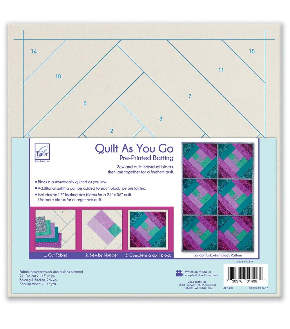 Quilting Supplies |   Quilt As You Go Batting Fabric London Labyrinth Quilting Supplies Quilting Supplies