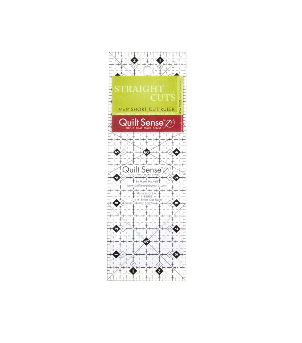 Quilting Supplies |   Quilt Sense 3″ x 9″ Short Cut Ruler Quilting Supplies Quilting Supplies