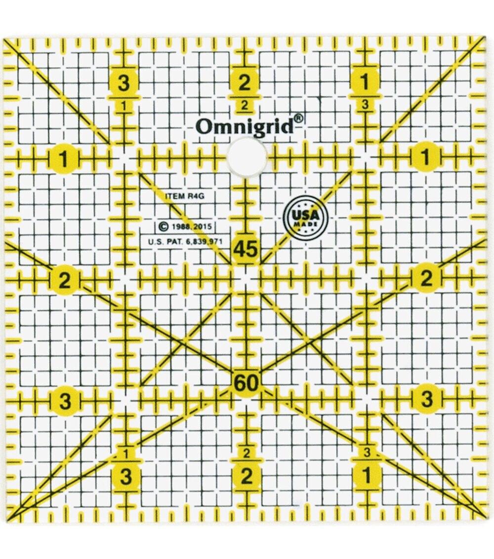 Quilting Supplies |   Square Grid Ruler, 4″ x 4″ Quilting Supplies Quilting Supplies