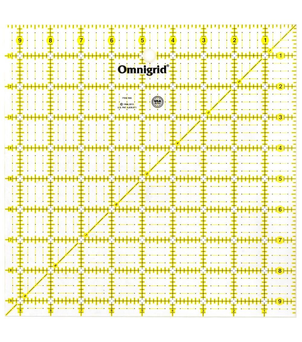 Quilting Supplies |   Square Ruler, 9-1/2″ x 9-1/2″ Sewing Supplies Quilting Supplies