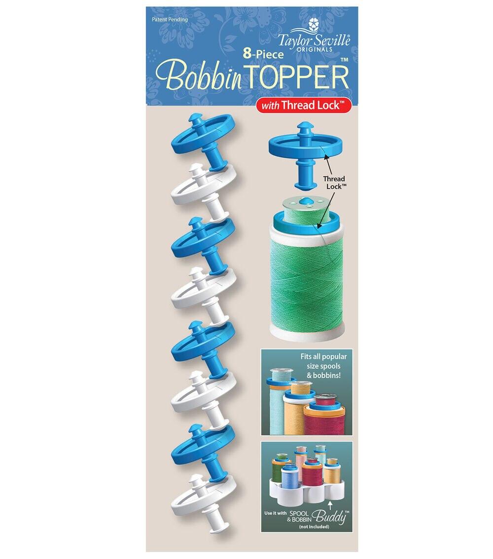 Sewing Machine Supplies |   8pk Bobbin Toppers With Thread Lock Sewing Machine Supplies Sewing Machine Supplies