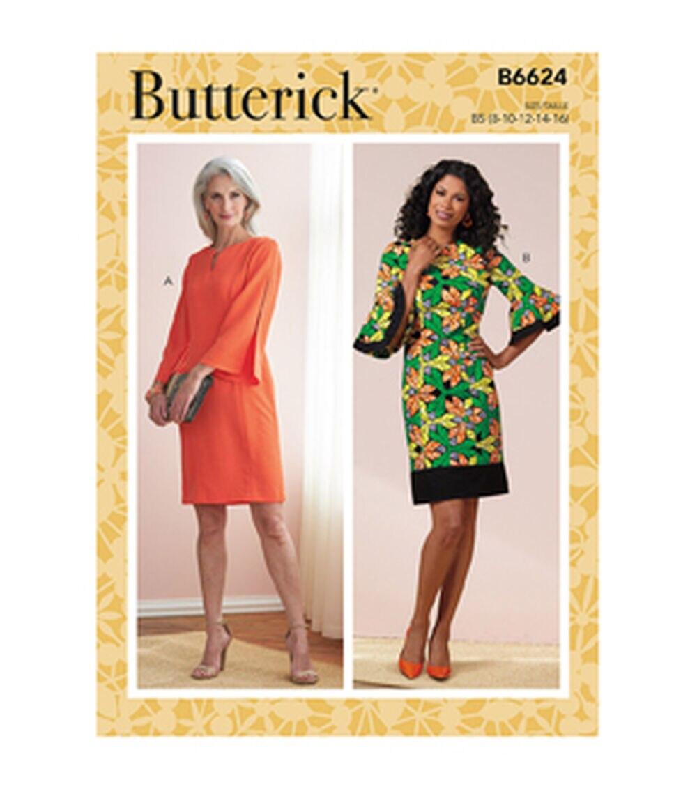 Sewing Patterns |   B6624 Size 8 to 16 Misses & Women’s Petite Dress Sewing Pattern Sewing Patterns Sewing Patterns