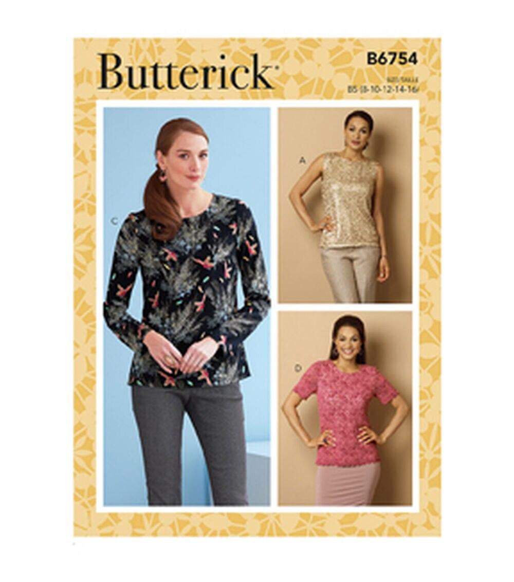 Sewing Patterns |   B6754 Size 8 to 16 Misses Top Sewing Pattern Sewing Patterns Sewing Patterns