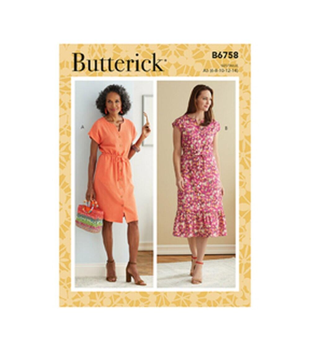 Sewing Patterns |   B6758 Size 6 to 14 Misses Petite Dress Sewing Pattern Sewing Patterns Sewing Patterns