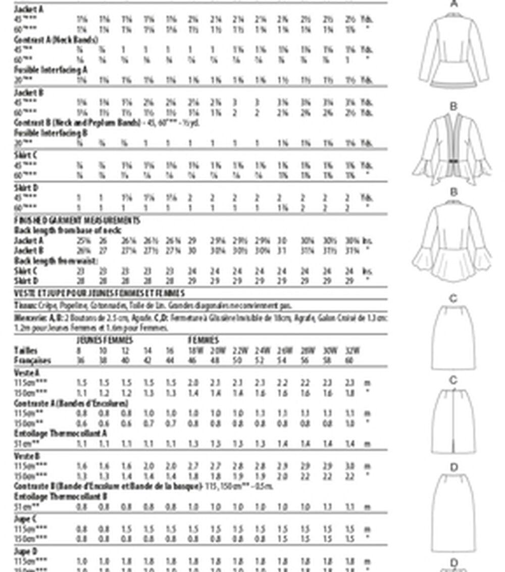 Sewing Patterns |   B6821 Size 8 to 16 Misses & Women’s Jacket Sewing Pattern Sewing Patterns Sewing Patterns