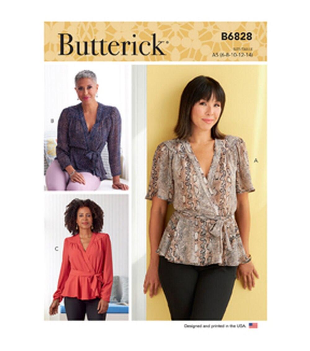 Sewing Patterns |   B6828 Size 6 to 14 Misses Top Sewing Pattern 16-18-20-22-24 Sewing Patterns 16-18-20-22-24