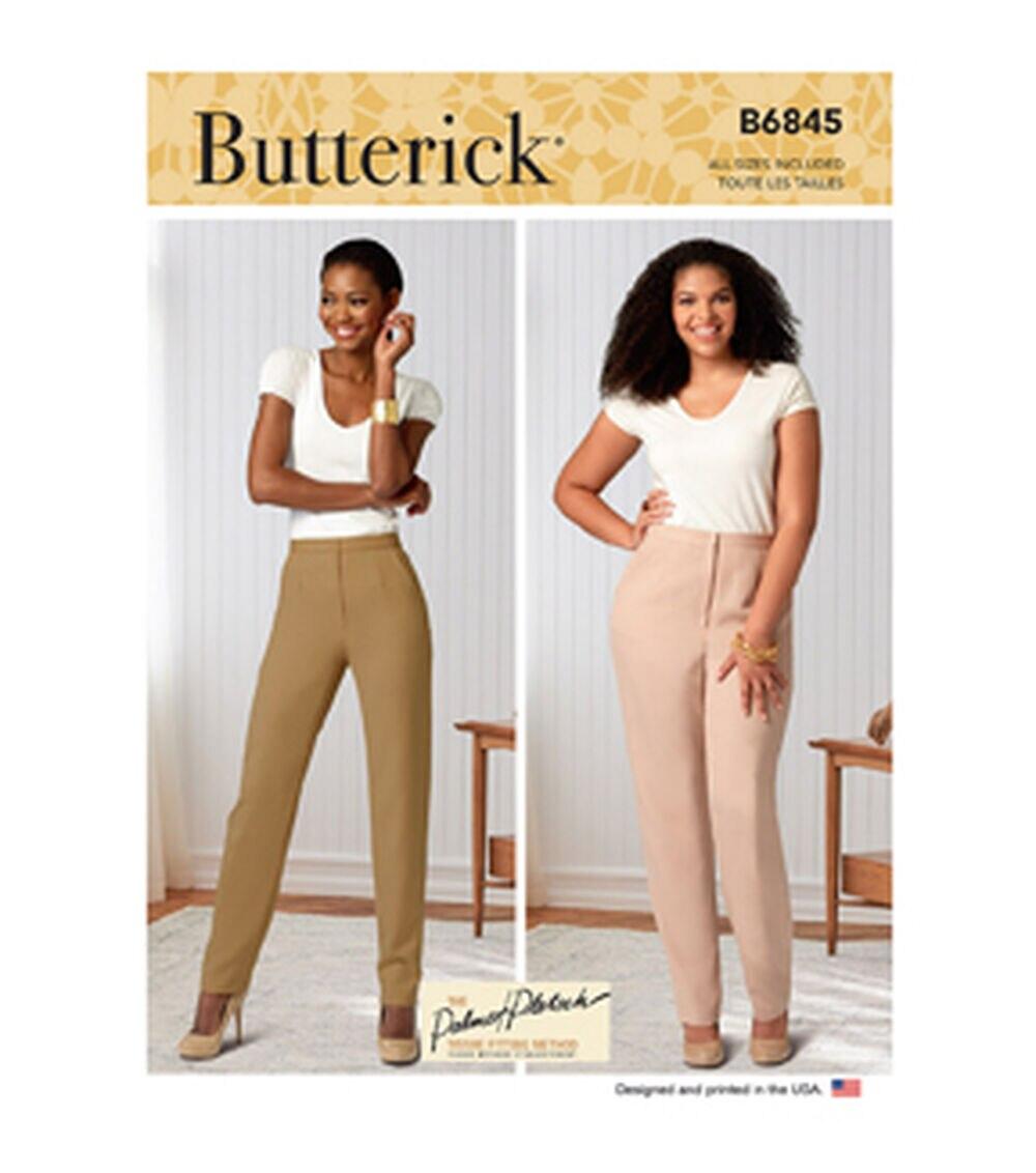 Sewing Patterns |   B6845 Size 8 to 24W Misses & Women’s Pants Sewing Pattern Sewing Patterns Sewing Patterns