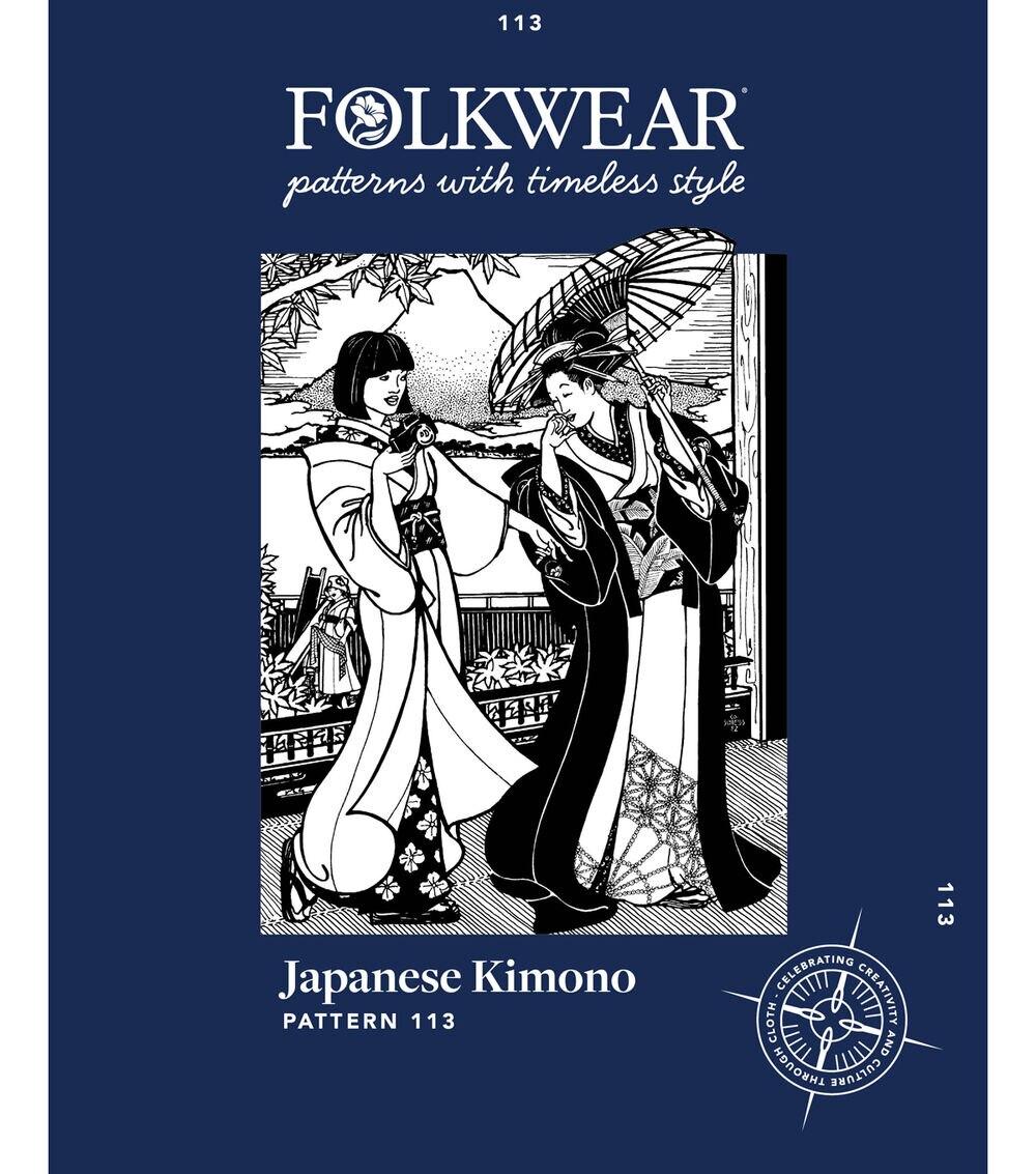 Sewing Patterns |   Folkwear 113 Men’s & Women’s Japanese Kimono Sewing Pattern Sewing Patterns Sewing Patterns