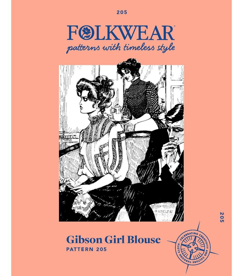 Sewing Patterns |   Folkwear 205 Size S to 3XL Misses Gibson Blouse Sewing Pattern Sewing Patterns Sewing Patterns