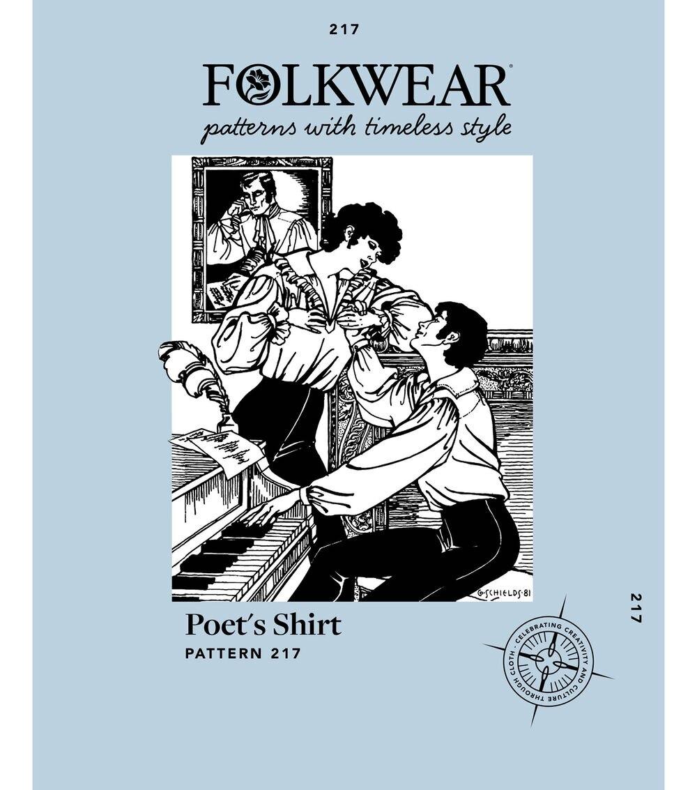 Sewing Patterns |   Folkwear 217 Size S to L Men’s & Women’s Poet’s Shirt Sewing Pattern Sewing Patterns Sewing Patterns