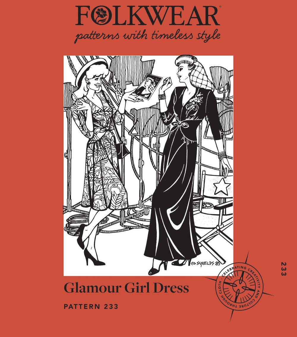 Sewing Patterns |   Folkwear 233 Misses Size XS to 3XL Glamour Girl Dress Sewing Pattern Sewing Patterns Sewing Patterns