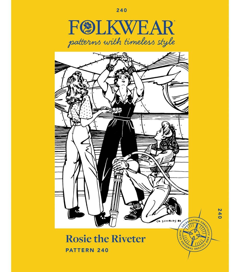 Sewing Patterns |   Folkwear 240 Size XS to 2XL Misses Rosie The Riveter Sewing Pattern Sewing Patterns Sewing Patterns