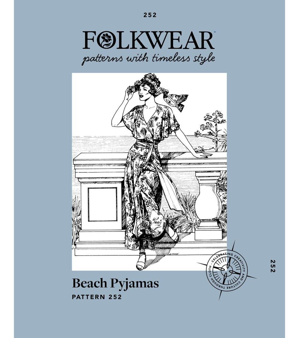 Sewing Patterns |   Folkwear 252 Size XS to 2XL Misses Beach Pajamas Sewing Pattern Sewing Patterns Sewing Patterns