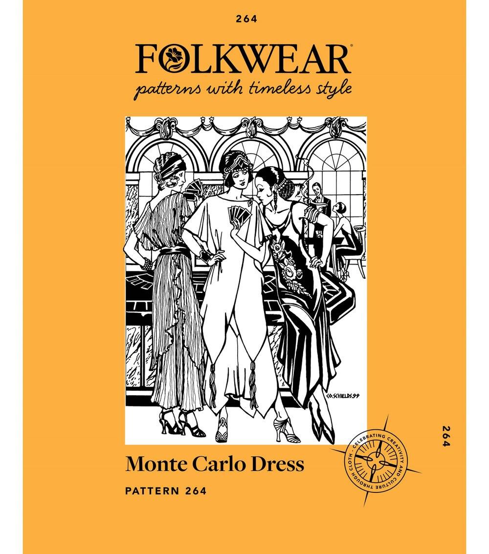 Sewing Patterns |   Folkwear 264 Size XS to 2XL Women’s Monte Carlo Dress Sewing Pattern Sewing Patterns Sewing Patterns