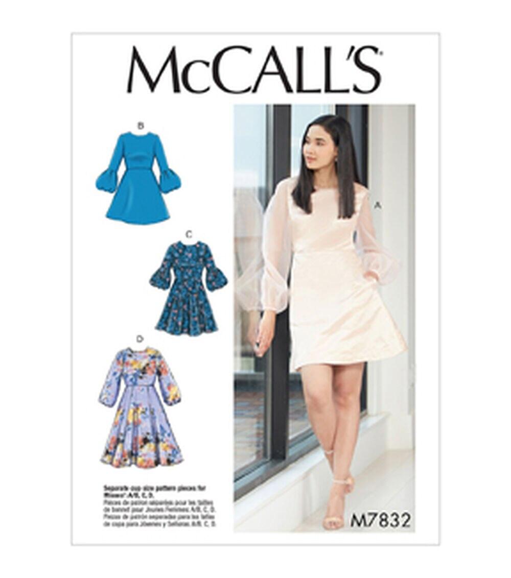 Sewing Patterns |   McCall’s M7832 Size 6 to 22 Misses Dress Sewing Pattern Sewing Patterns Sewing Patterns