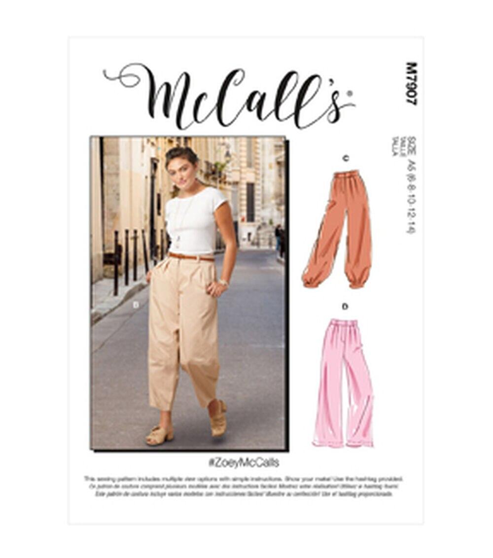 Sewing Patterns |   McCall’s M7907 Size 6 to 22 Misses Pants Sewing Pattern Sewing Patterns Sewing Patterns