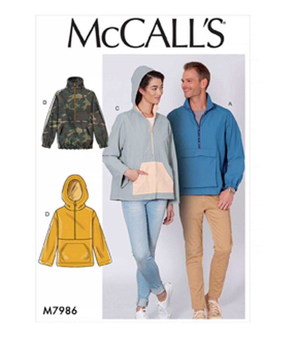 Sewing Patterns |   McCall’s M7986 Size S to 3XL Unisex Jackets Sewing Pattern Sewing Patterns Sewing Patterns