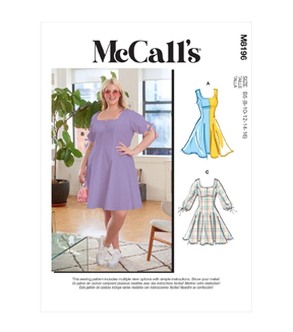 Sewing Patterns |   McCall’s M8196 Misses & Women’s Dress Sewing Pattern Sewing Patterns Sewing Patterns