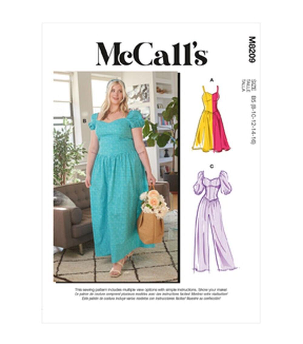 Sewing Patterns |   McCall’s M8209 Misses & Women’s Dress Sewing Pattern Sewing Patterns Sewing Patterns