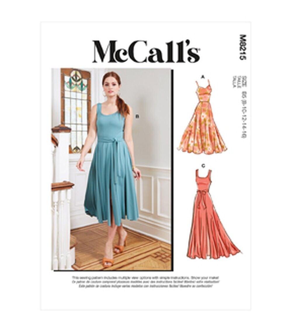 Sewing Patterns |   McCall’s M8215 Misses & Women’s Dress Sewing Pattern Sewing Patterns Sewing Patterns