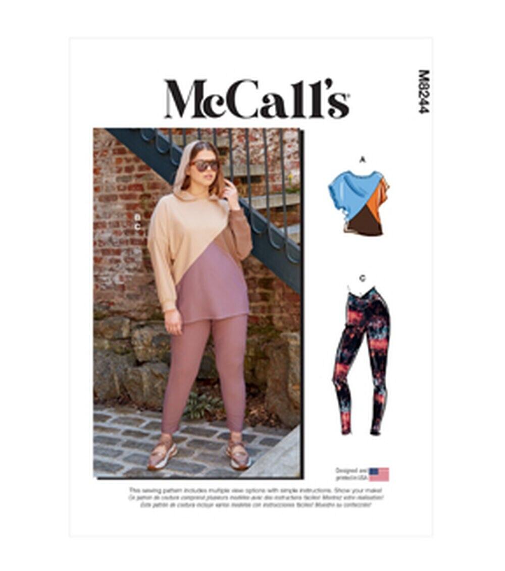 Sewing Patterns |   McCall’s M8244 Size 18W to 24W Misses & Women’s Sportswear Sewing Pattern Sewing Patterns Sewing Patterns