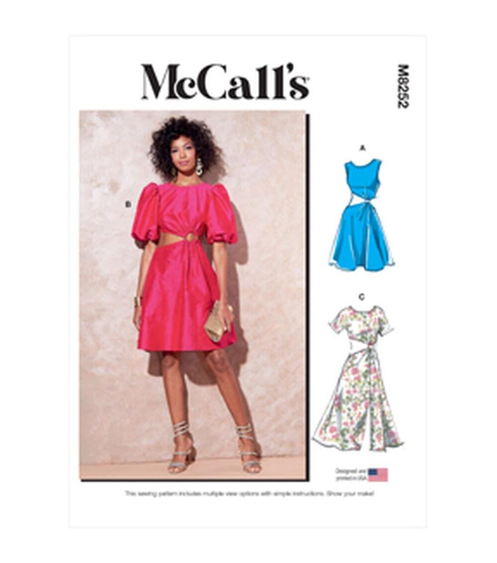 Sewing Patterns |   McCall’s M8252 Size 6 to 24 Misses Dress Sewing Pattern 16-18-20-22-24 Sewing Patterns 16-18-20-22-24