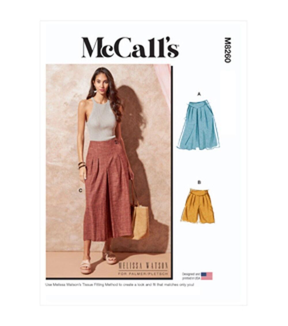 Sewing Patterns |   McCall’s M8260 Size 6 to 24 Misses Skirt & Pants Sewing Pattern 16-18-20-22-24 Sewing Patterns 16-18-20-22-24