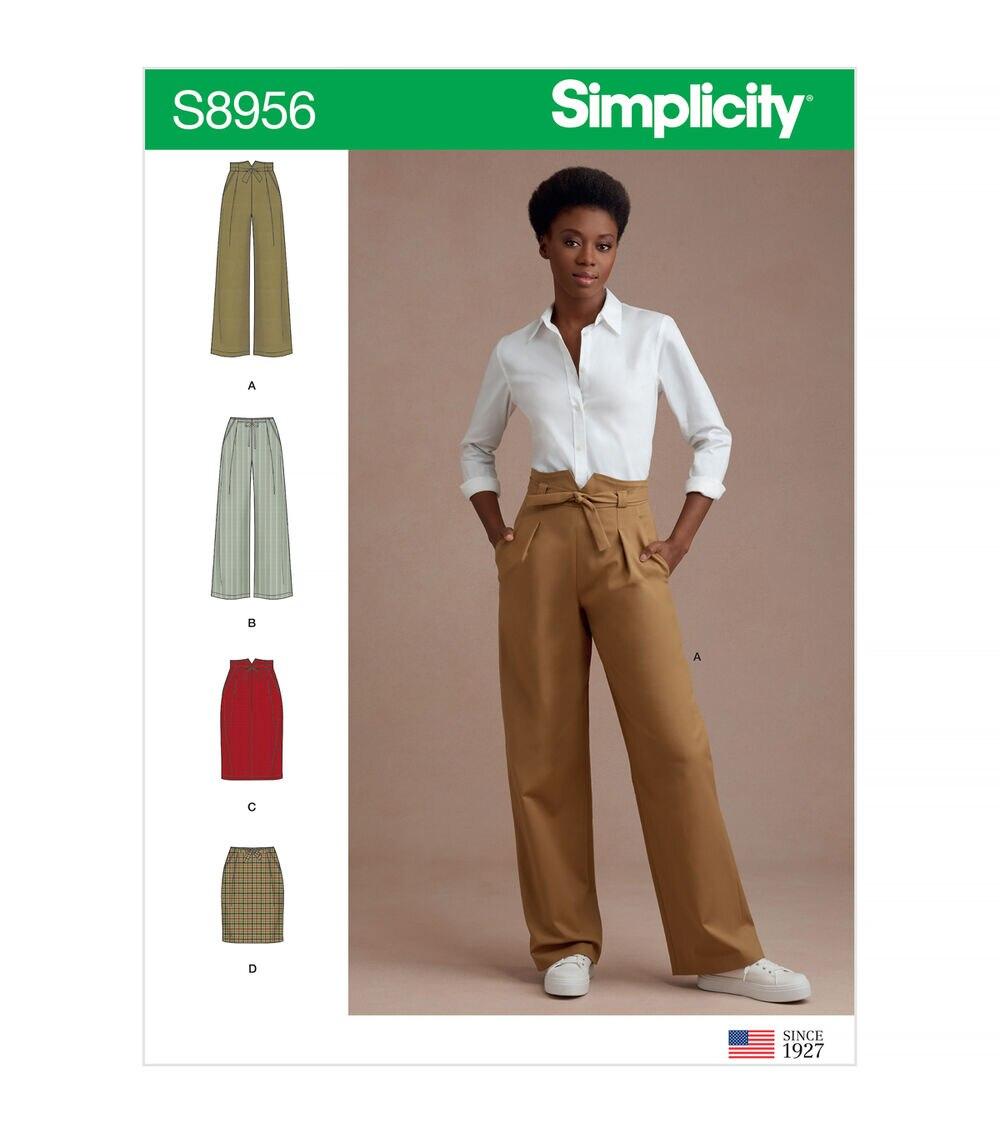 Sewing Patterns |   Simplicity S8956 Size 4 to 12 Misses Pants & Skirts Sewing Pattern Sewing Patterns Sewing Patterns