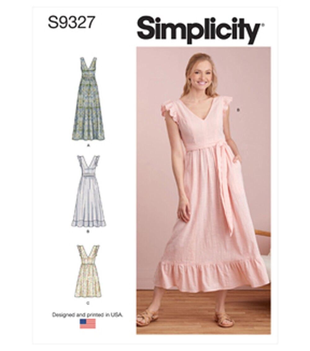 Sewing Patterns |   Simplicity S9327 Size 6 to 22 Misses Dress Sewing Pattern Sewing Patterns Sewing Patterns