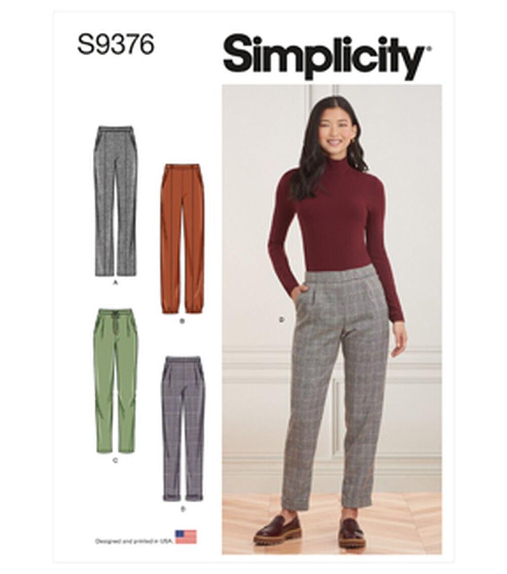 Sewing Patterns |   Simplicity S9376 Size 6 to 14 Misses Pull On Trousers Sewing Pattern Sewing Patterns Sewing Patterns