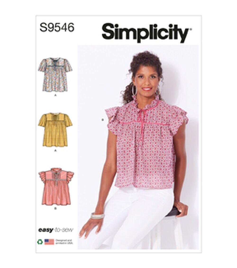 Sewing Patterns |   Simplicity S9546 Sizes 4 to 16 Misses Top & Vest Sewing Pattern Sewing Patterns Sewing Patterns