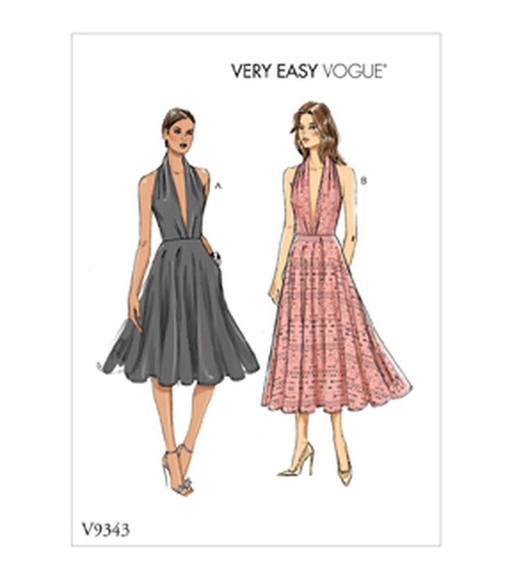 Sewing Patterns |   V9343 Size 6 to 14 Misses Dress Sewing Pattern Sewing Patterns Sewing Patterns