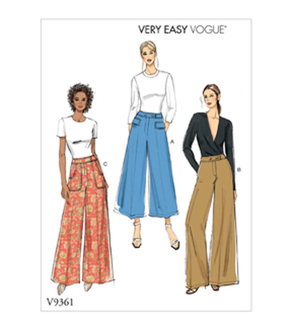 Sewing Patterns |   V9361 Size 14 to 22 Misses Petite Pants Sewing Pattern Sewing Patterns Sewing Patterns