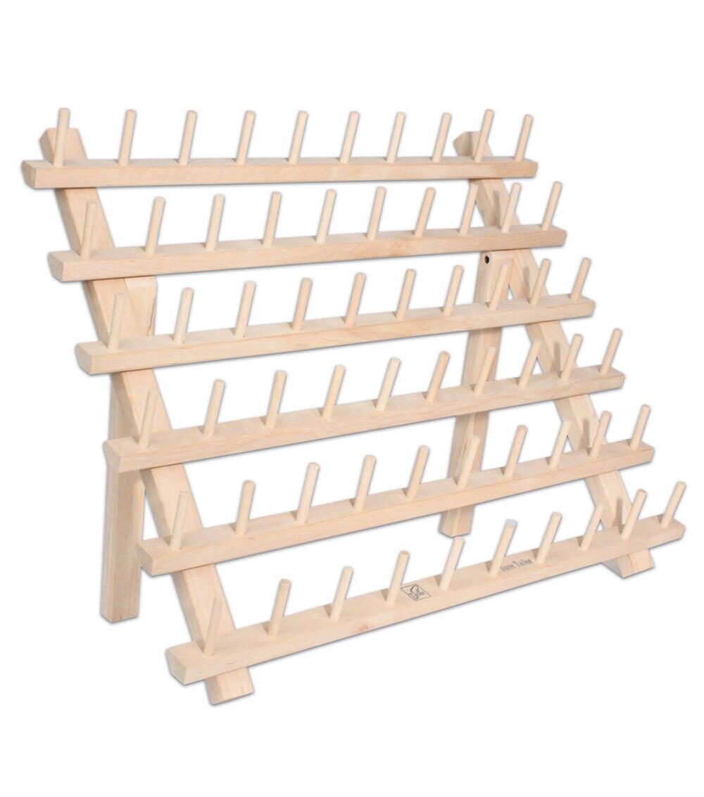 Sewing Storage |   16″ x 13″ Wood 60 Spool Thread Rack With Legs Sewing Storage Sewing Storage