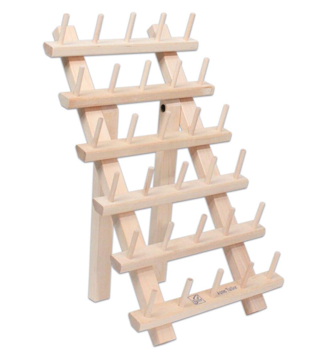 Sewing Storage |   7.5″ x 12.5″ Wood 30 Spool Thread Rack With Legs Sewing Storage Sewing Storage