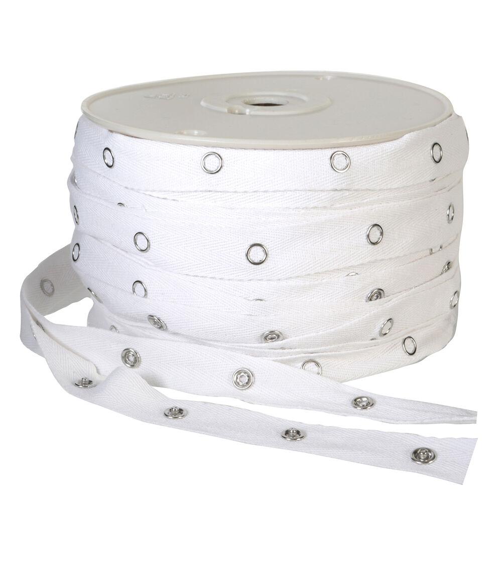 Upholstery & Drapery Supplies |   2In Snap Tape White Sewing Supplies Upholstery & Drapery Supplies