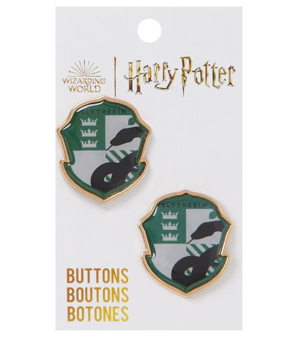 Buttons |   1″ Multi Slytherin Harry Potter Shield Buttons 2pk Buttons Buttons