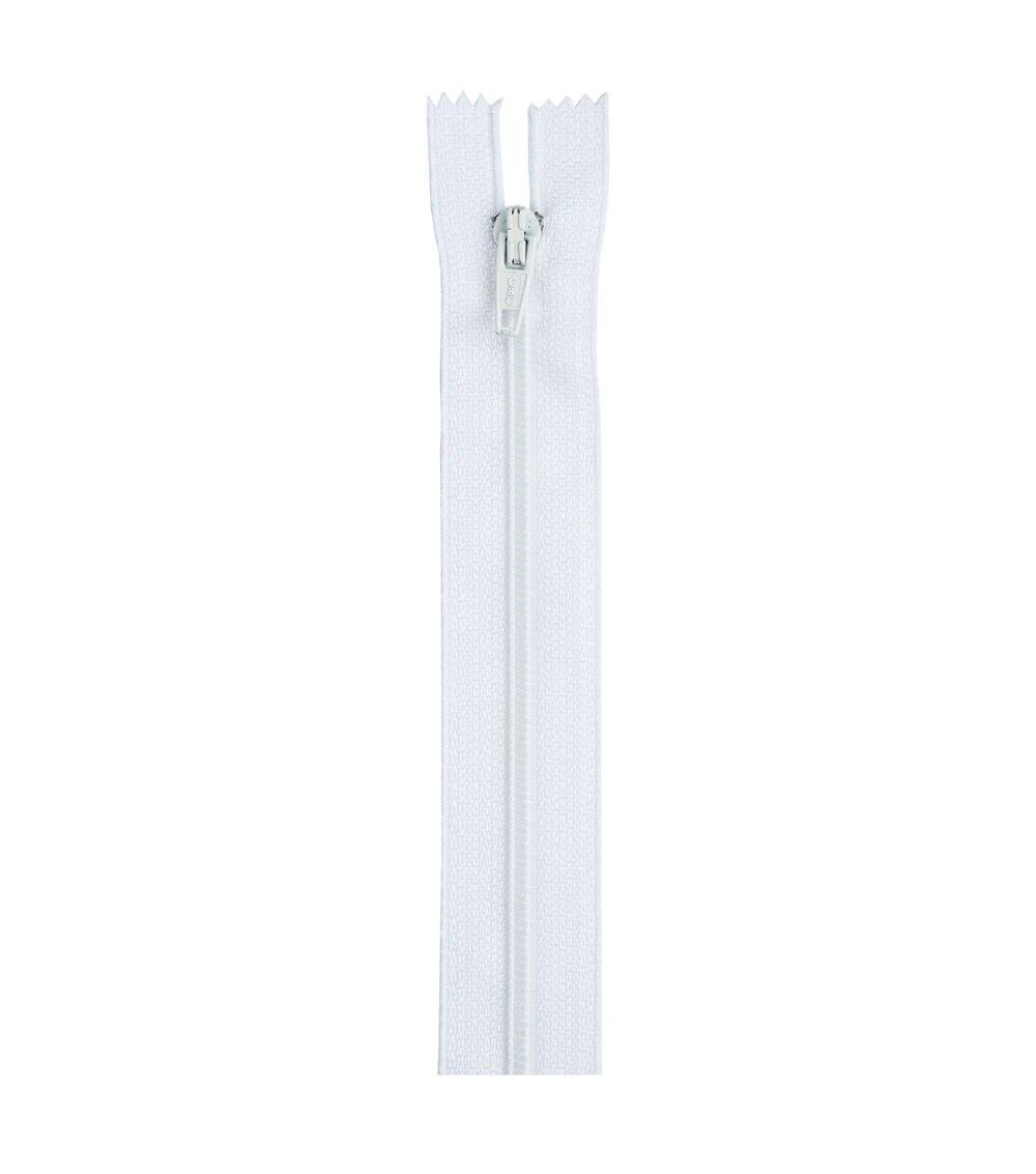 Zippers |   10” Lightweight Coil Separating Zipper White Sewing Supplies White