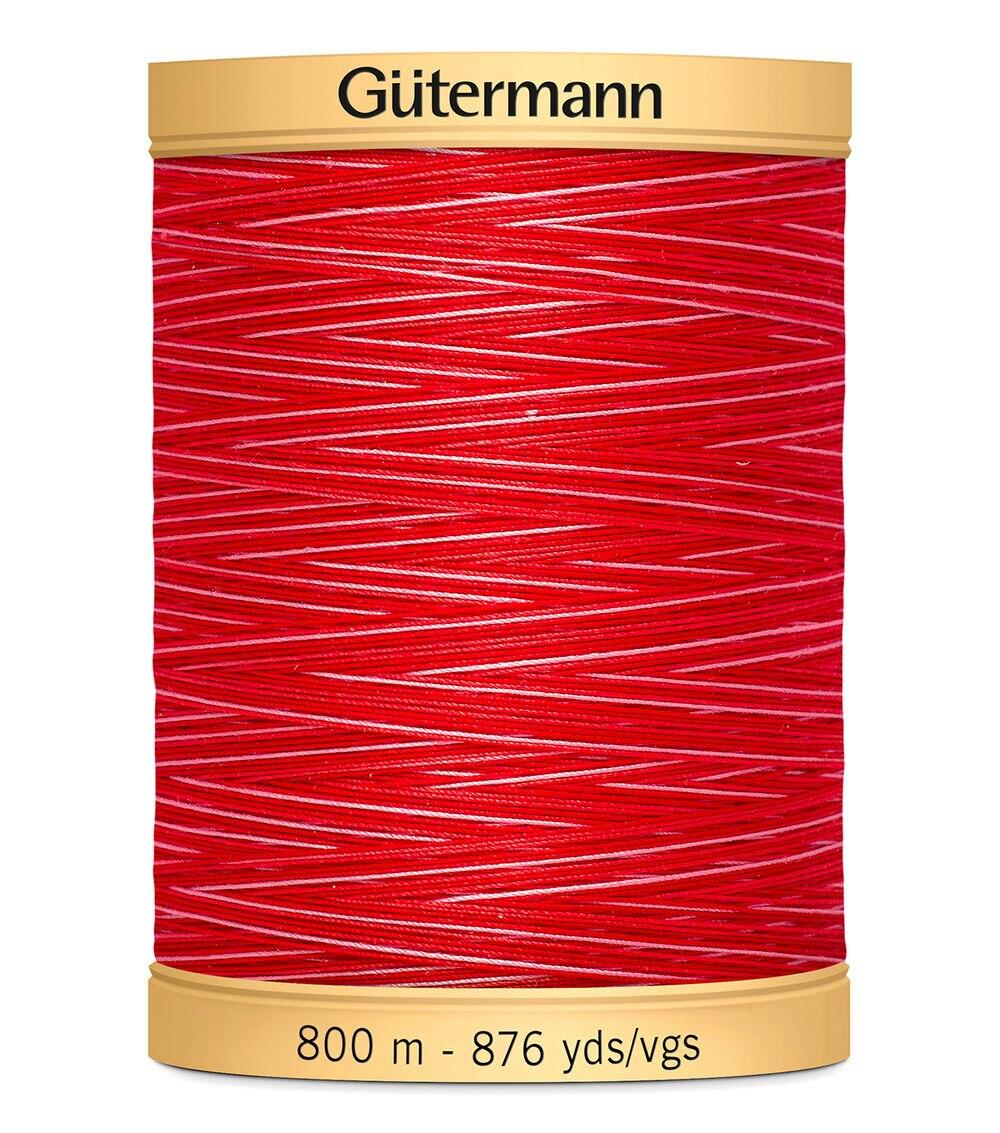 Thread |   Gutermann 876yd Variegated 85wt Natural Cotton Thread Ruby Red Sewing Supplies Ruby Red